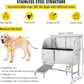 VEVOR Dog Grooming Tub, 62" L Pet Wash Station, 304 Stainless Steel Pet Grooming Tub Rated 661LBS Load Capacity, Non-Skid Dog Washing Station Comes with Ramp, Faucet, Sprayer and Drain Kit