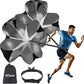 KUYOU Running Speed Training Speed Chute Resistance Parachute for Speed and Acceleration Training Fitness Explosive Power Training 56-Inch