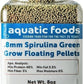 Aquatic Foods Inc. Spirulina Micro .8mm Floating Pellets for African Cichlids, Discus, Guppies, Tetras, Live Bearers, Baby Cichlids, Baby Koi, All Tropical and Pond Fish...8oz Jar