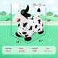 EVERICH TOY Bouncy Horse Cow Toys, Inflatable Bouncing Animal Hopping Toys, Outdoor Indoor Ride on Bouncer, Boys Girls Birthday Gift for 18 Month 2 3 4 5 6 Year Old Kid- Plush Cow Toy