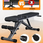 BARWING Adjustable Weight Bench Workout Bench, 1000 LB Heavy Duty Incline Decline Bench for Home Gym, Easy Assembly Foldable Training Lifting Bench, Ultra Short Gap 2025 New Version