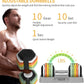 SKOK 25/55 lbs Pair Adjustable Dumbbells Set, Adjustable Weights Dumbbells Set for Men and Women with Anti-Slip Fast Adjust Weight by Turning Handle,Black Dumbbell with Tray