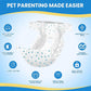 IMMCUTE Female Dog Diapers 30 Count,Super Absorbent Disposable Dog Diapers Female with Flash Dry & Leakproof, Doggie Diapers for Heat Cycle,Excitable Urination (X-Small)