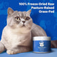 Happy Healthy Organs & Glands Supplement For Cats, Freeze-Dried Raw Bovine Liver Grass-Fed Bone Marrow Heart Kidney Pancreas, Bovine Thymus Iron Multi Organ Powder, Joints Cat Vitamins 1.48 oz