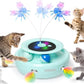 ORSDA Cat Toy, 3-in-1 Automatic Interactive Electronic Moving Ambush Feather, Fluttering Butterfly, Track Balls, USB Rechargeable Powered Smart Indoor Exercise Kicker