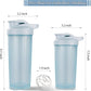 ShakerZoo-6 Pack-Protein Shaker Bottles for Protein Mixes, Shaker Cups for Protein Shakes, 3 pcs 24 ounce and 3 pcs 20 ounce (Blue)