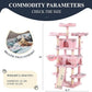 Allewie 68 Inches Cat Tree/House and Towers for Big Feline/Scratching Post/Multi-Level Large Kitty Climbing Tree with Condo/Pink