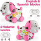 3-in-1 Musical Puppy Toys for 1 Year Old Girl Gift, Educational Baby Toy 6-12-18 Month, 1st Birthday Gift for 1 Year Old Girl Boy, First Bilingual Present for 7 8 9 10 Month Infant (Pink)
