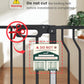 Mom's Choice-GROWNSY Baby Gate for Stairs, 29.5"-48.4" Pressure Mounted Baby Gate for Top of Stair&Doorway with Y-Spindle Rods, Anti-Trip Pedal, Wide Stairs Dog Gate Easy Install w/Red Reminder,Black