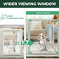 FXW Homeplus Unleashed Indoor Dog Playpen - Stress-Free and Safe Play, Heavy Duty 32 Inch 4 Acrylic Panels + 4 Wire Panels Dog Pen for Small and Medium Dogs, White│Patented