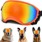 Large Dog Sunglasses with Adjustable Strap UV Protection, Winproof Puppy Sunglasses, Suitable for Medium-Large Pet Glasses, Dogs Eyes Soft Goggles, OrangeColours