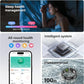 Smart Ring Health Tracker, Fitness Sleep and Heart Rate Monitor Smart Ring, Waterproof Bluetooth Fitness Tracker Ring IPX68 Waterproof (Silver, 7)