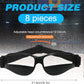 Weewooday 8 Pack Basketball Dribbling Goggles Adjustable Sport Training Glasses Black Dribble Goggles for Basketball Training Equipment for Men