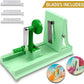 Japanese Turning Vegetable Spiralizer, Veggie Spiralizer For Fresh Zucchini, Squash, Butternut Squash with 1 Straight-Edged Blade and 3 Serrated Blades Multiple