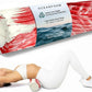 Oceanfoam Tidal Roller - Red Marbled - Muscle Massage Foam Roller for Back Pain & Stretching - Firm and Ergonomic Wide Wave Textured - Yoga, Athletics, & Wellness - Full Size, 20" x 5"