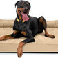 K9 Ballistics Tough Orthopedic X-Large Bolster Dog Bed - Washable, Durable and Water Resistant Dog Bed - Made for (XL) Big Dogs, 54"x38", Sandstone