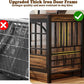 COZPAW 52 Inch Dog Crate Furniture, Extra Large Dog Kennel Indoor for XLarge Breed, Heavy Duty Dog Cage with Double Elegant Arched Doors, Decorate as TV Stand & End Table-Retro Brown
