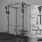 Eonfit E2 Power Cage，1500LB Squat Rack with Cable Crossover System.Multi-Function Power Rack for Home Gum.All-in-One Squat Rack with More Training Attachments