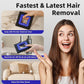 3 in 1 Mini Pet Hair Removal Tool, Dog and Cat Square Hair Remover for Car Detailing Supplies, Clothes, Couch and Carpet, Fur Cleaning Supplies for Furniture-Ergonomic and Anti-Slip, Mini Pet Supplies