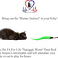 Pet Fit For Life Cat Wand Toy: 5-Piece Worm Teaser & Exerciser - Durable Flirt Pole/Cat Teaser Toy – Interactive Fun for Feline Fitness