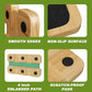 Resistance Band Foot Plate - Wood Fitness Board for Resistance Band Strength Training, Stretching, Balance & Flexibility Exercise for Home Gym