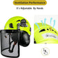 Forestry Safety Helmet with Build-in Visor Mesh Face Shield Ear Muffs 4 in 1 Chainsaw Safety Hard Hats