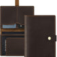 Jack&Chris Genuine Leather Passport Holder For Travel, RFID Blocking Handmade Passport Holder with Card Case Organized & Safe, Quality Travel Essentials for Women and Men for Gifting, Coffee
