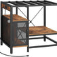 40-50 Gallon Fish Tank Stand, Aquarium Stand with Power Outlet and Storage Cabinet, Heavy Duty Tank Stand Suitable for Turtle Tank, Reptile Terrarium, for Home Office, Rustic Brown FTHR50E01