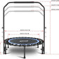 Newan 40" Silent Mini Trampoline with Adjustable Handle Bar Fitness Trampoline Bungee Rebounder Jumping Cardio Trainer Workout for Adults - Max Limit 330 lbs