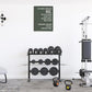Rusenbao Gym Motivational Workout Wall Art, Home Gym Decor, Inspirational Workout Room Decor, Do Sharks Complain About Monday, Canvas Wall Art for Exercise Fitness Room Office, 11x14 inch(Green)