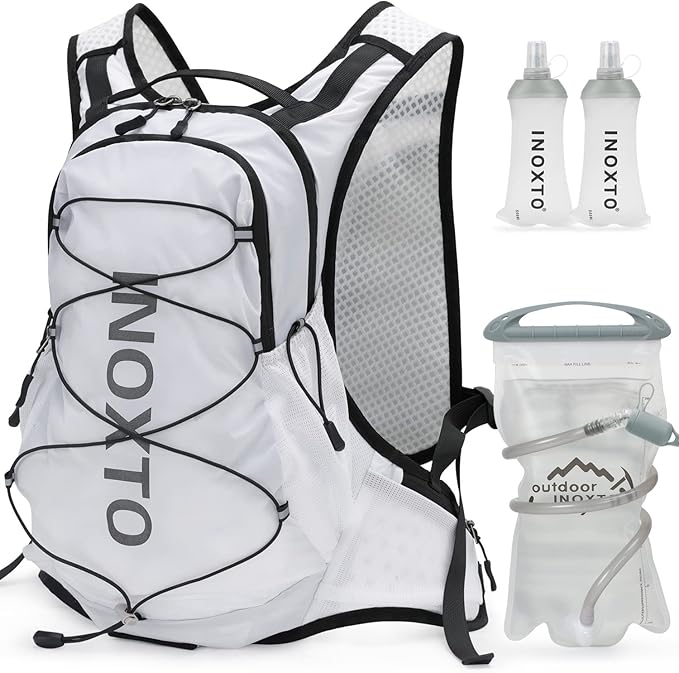 Hydration Pack Backpack, Lightweight Water Backpack with 2L Leakproof Hydration Bladder Daypack for Men Women,Running Hydration Vest for Outdoor Trail