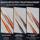 Kmise Pool Cue Set of 3, 57-inch Cue Sticks with 9.5mm Pro Tips, Splicing Process, Handmade from Premium Wood, Pool Sticks for Adults, for Men and Women, Bar Home Taple Sports