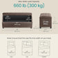 SONGMICS Velvet Storage Ottoman Bench, Foot Rest with Legs, 15.7 x 43 x 15.7 Inches, End of Bed Bench, Storage Chest, Load up to 660 lb, for Living Room, Bedroom, Entryway, Walnut Brown ULSF089K01