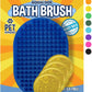 Bodhi Dog Shampoo Brush - Pet Grooming & Bath Supplies for Dogs and Cats - Bath Brush for Long & Short Hair - Premium Scrubber for Shower, Bathing & Massage (One Pack, Blue)