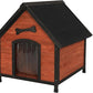 Solid Wood Dog House Comfortable Outdoor Shelter for Medium-Sized and Smaller Dog Sturdy, Durable and Easy to Clean,Can DIY,33.5’’D×30.7’’W×32.3’’H