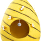 Luxurious Eco-Friendly Merino Wool Cat Cave Bed Beehive - Foldable Hideaway Pod for Indoor Cats - Premium Felt Kitten Beds - Covered Cat House for Ultimate Cozy Comfort by Woolygon