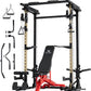 MAJOR FITNESS Drone3 Power Rack, Multi-Function Home Gym Squat Rack with Pull-Up Bar, Cable Crossover & J-Hooks, Heavy-Duty Steel Frame for Maximum Stability & Strength Training