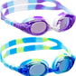 Aegend 2 Pack Kids Goggles, Swimming Goggles for Kids Age 4-16 Boys and Girls Youth, Anti-Fog Waterproof Anti-UV Pool Goggles