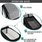 PetAmi Dog Purse Carrier for Small Dogs, Airline Approved Soft Sided Pet Carrier with Pockets, Ventilated Dog Carrying Bag for Puppy Cat, Dog Travel Supplies Bag, Sherpa Bed, Max 12 lbs, Stripe Black