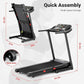 THERUN Incline Treadmill for Running and Walking, 300 lbs Weight Capacity, Wide Belt, 3.0 HP, 18" LED Screen, 2 Layers Shock-Absorbing
