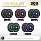 2 Inch Bumper Plates，10-500lbs，Barbell Rubber Olympic Weight Plates Set for Home Gym, Strength Training & Weight Lifting, Multiple Options Colors
