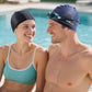 Firesara Fabric Swim Cap, High Elasticity Swimming Cap Keeps Hair Clean Breathable Fit Both Long Hair Short Hair, Swim Caps Woman Girls Men Kids One Size Hat