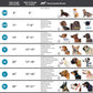CollarDirect Rolled Leather Dog Collar, Soft Padded Round Puppy Collar, Handmade Genuine Leather Collar Dog Small Large Cat Collars 13 Colors (13-16 Inch, Light Blue Textured)