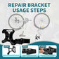 Portable Repair Stand,For Bicycles,eBikes,Compatible w All Electric Bikeswith Maintenance Bracket,Pry Bar,Cushion Cover, Black,Carrying Case,Absorbent Cloth,Waterproof Seat Cover