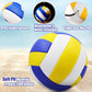 Magicorange Volleyball, 6 Pack Official Size 5 Volleyballs- PU Leather Indoor Outdoor Soft Touch Recreational Volleyballs for Beach Play, Game,Gym,Training -Includes Ball Pump