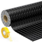 7.8 x 20 FT Garage Floor Mat, 2.8mm Thickness Diamond Plate Vinyl Garage Flooring Roll for Under Car, Large Size 156 SQFT for Large SUVs, MPV, Pickup Truck, Black