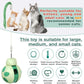 Cat Treat Interactive Toy, Indoor Puzzle Slow Feeding Mental Stimulation Sliding Rolling Cat Toy Ball with Cat Teaser, Cat Treat Dispenser Toy for Large, Medium and Small Cats (Green, ladybug)