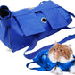 Kukaster Pet Cat’s Restraint Bag for Claw Care Nail Trimming Anti-Scratching Grooming Bag for Cats Medical Examination(Blue-m)