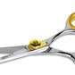 Sharf Gold Touch 4.5 Inch 440c Japanese Stainless Steel Pet Grooming Scissor with Round tip and Ballpoint for Safety