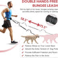 Hands Free Dog Leash, Waist Leash for Dog Walking, Hiking and Running,Adjustable Belt with Double Handle, Dog Leash for Large Dogs and Medium Dogs, Dog Walking Accessories,Tangle Free,No Pull